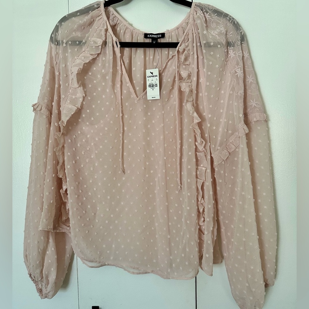 Express blush blouse